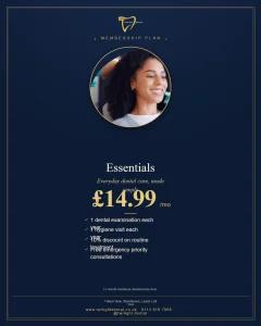 Essentials membership plan poster - £14.99/mo