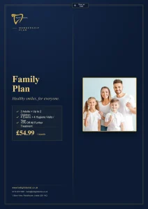 Twilight Dental Family Plan membership - £54.99 per month